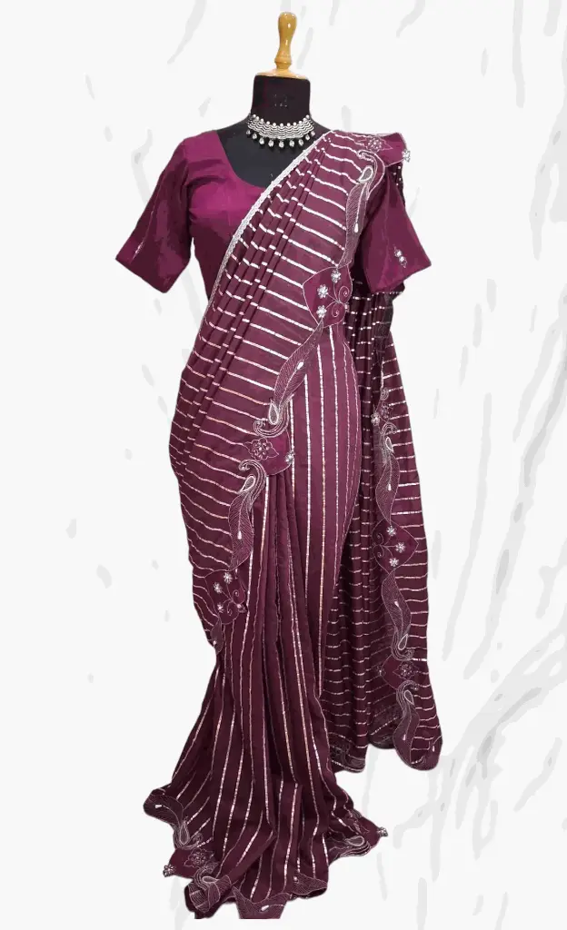 Jamuni Cut-work Saree