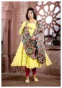 Pastel Yellow Anarkali