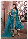 Teal Jacket Anarkali Set