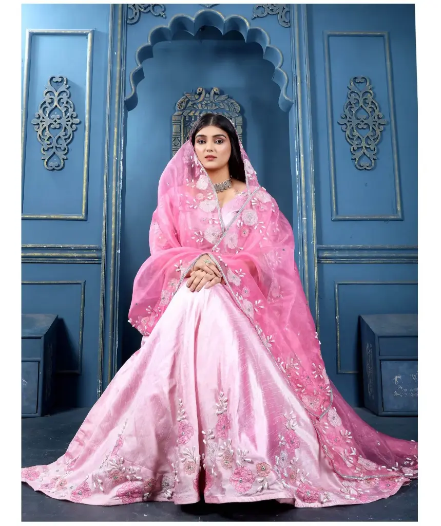 Pink Rose Lehenga